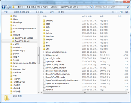Visual Studio 2010에서 OpenCV 라이브러리 빌드하기