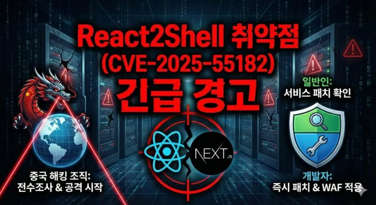 React2Shell 취약점, 중국 해킹 조직이 이미 ‘전수조사’ 완료… 일반인은 ‘이것’만 확인하면 된다